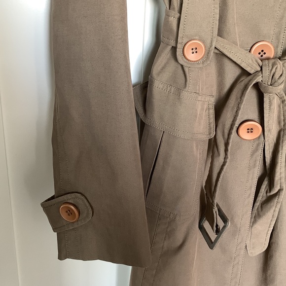 Olive Colour Trench Coat - Picture 7 of 10